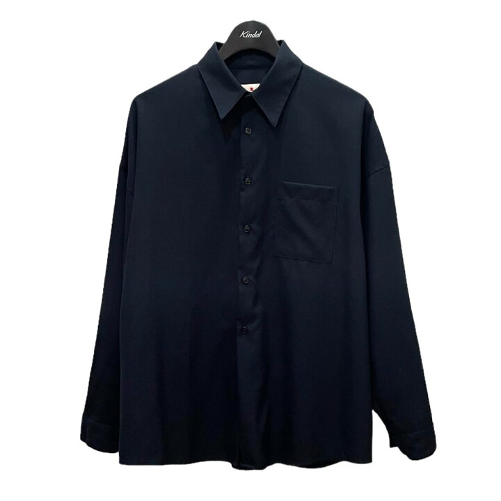 楽天市場】【中古】MARNI ウールトロピカルシャツ ネイビー サイズ：44 