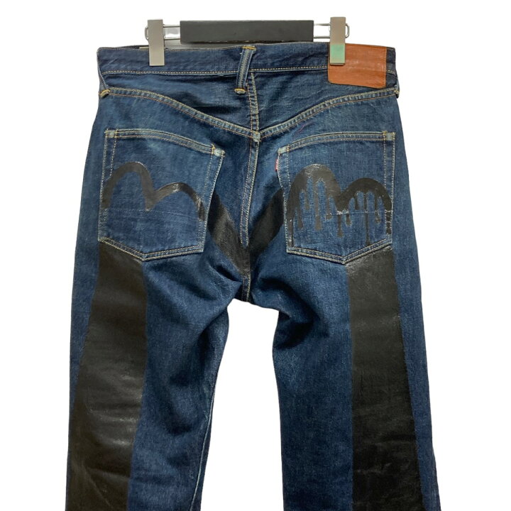 楽天市場】【中古】EVISU 大黒カモメペイントデニムパンツ インディゴ 