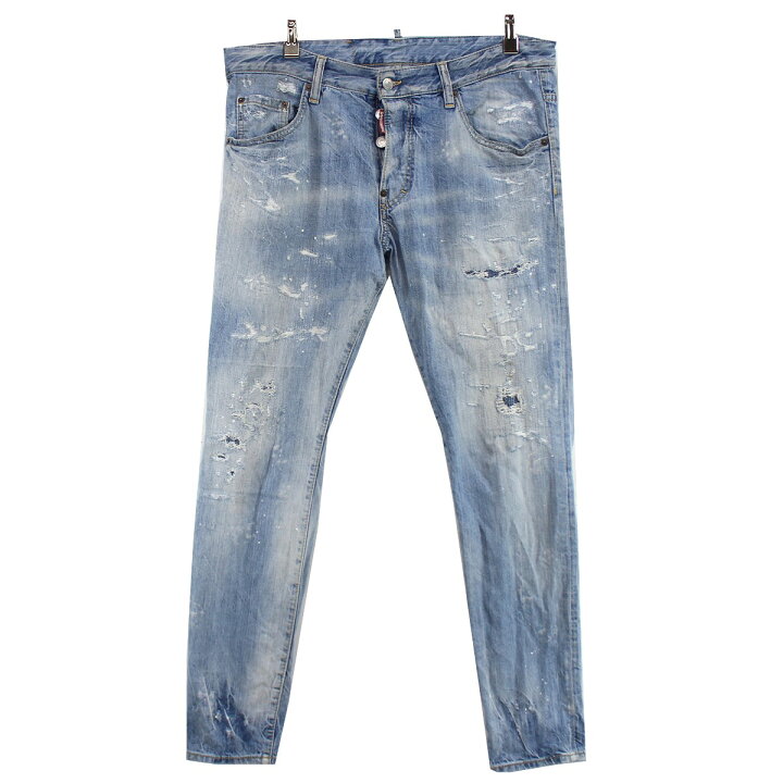 楽天市場】【中古】DSQUARED2 19SS SKATER JEAN ダメージ加工 