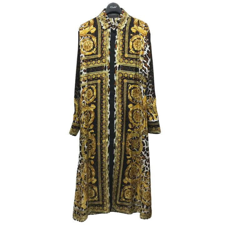 楽天市場】【中古】VERSACE TRIBUTE シルク総柄ワンピース A79469  