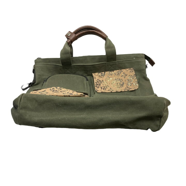 楽天市場】【中古】日乃本帆布漆和柄3WAYショルダーバッグ オリーブ 