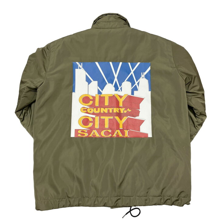 楽天市場】【中古】sacai × CITY COUNTRY CITY コーチジャケット 23 