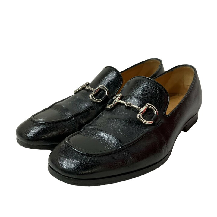 楽天市場】【中古】GUCCIホースビット ローファー 649479 ブラック 