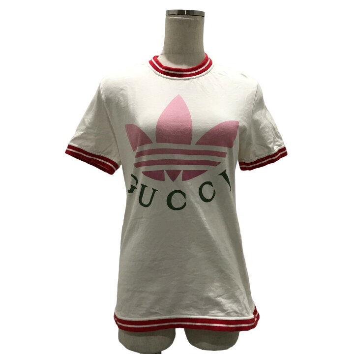 楽天市場】【中古】GUCCI×adidas 22AW ロゴプリントTシャツ 723405  