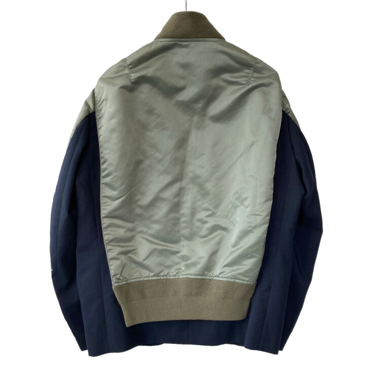 楽天市場】【中古】sacaiSuiting blouson MA-1ジャケット 21-02457M 