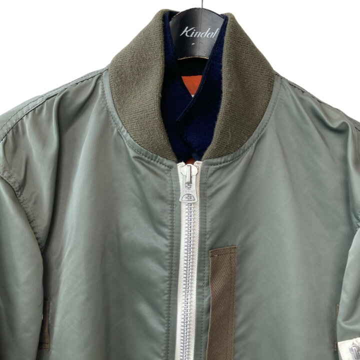 楽天市場】【中古】sacaiSuiting blouson MA-1ジャケット 21-02457M 