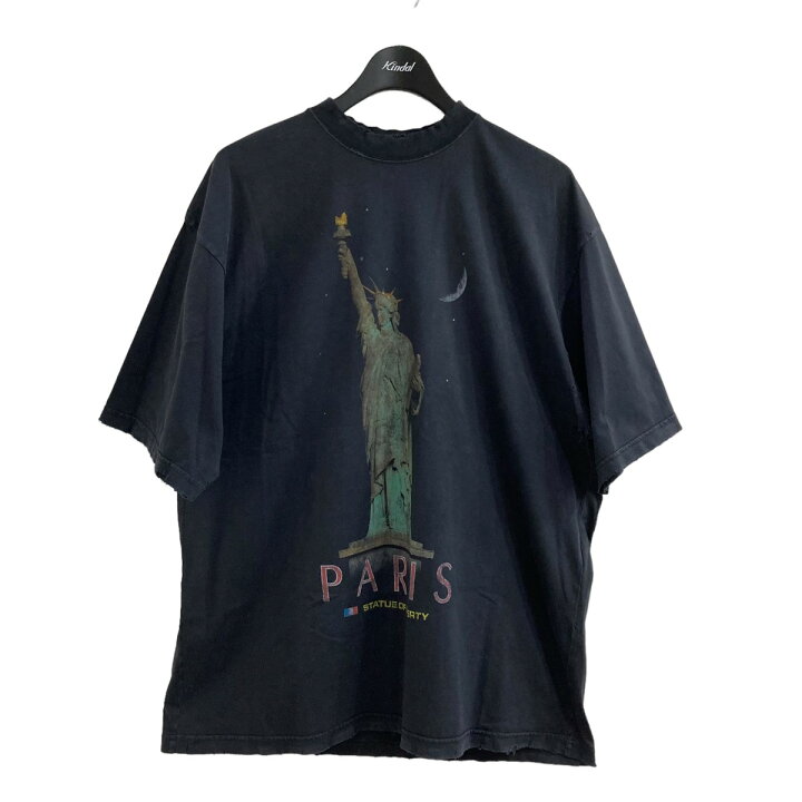 楽天市場】【中古】BALENCIAGAダメージ加工Tシャツ 764235 ブラック 