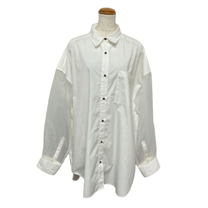 楽天市場】【中古】MAISON SPECIAL シアースリーブ オーバーシャツ 