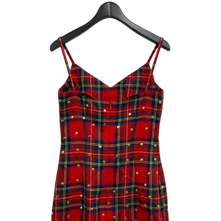 楽天市場】【中古】D＆G スタッズ付きチェックワンピース レッド  