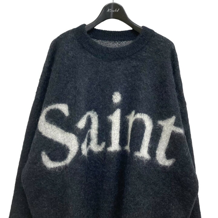 楽天市場】【中古】SAINT MICHAEL 23AW CREW NECK KNIT SAINT BLK 