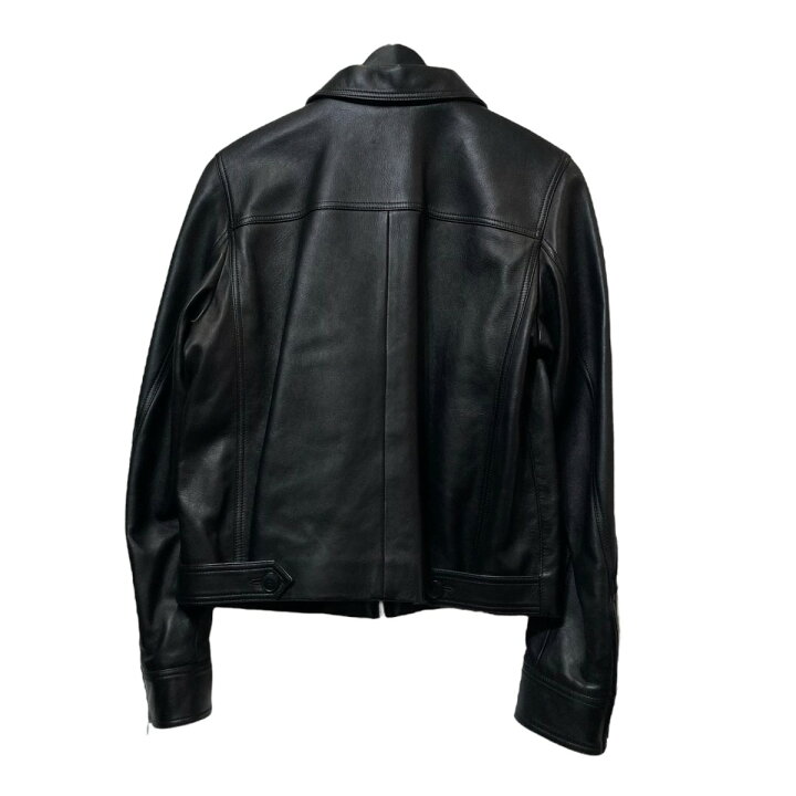 楽天市場】【中古】agnes b ジップアップレザージャケット ブラック 