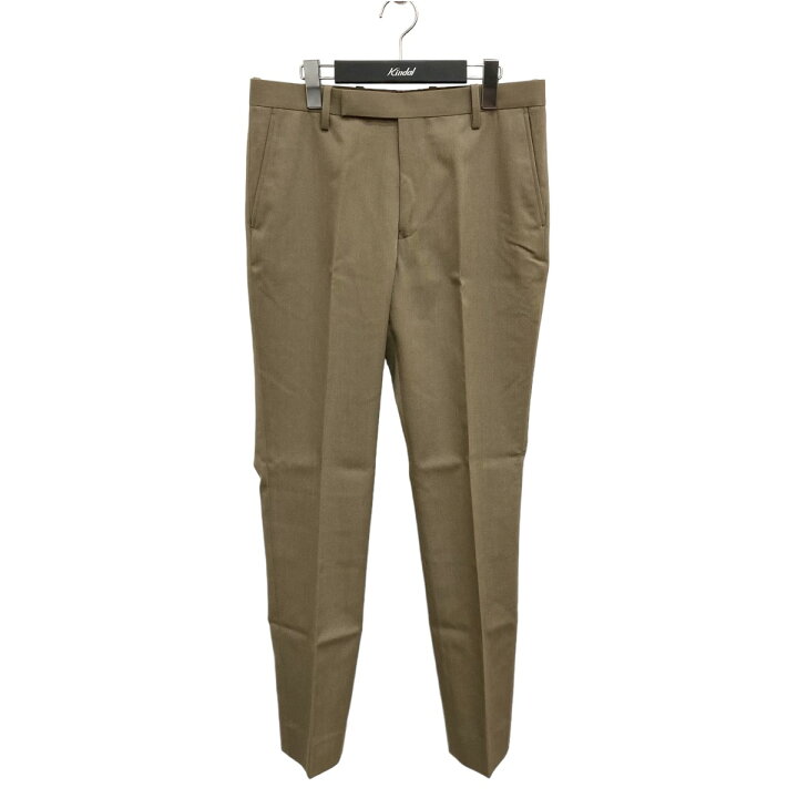 WOOL KID MOHAIR 踏み切れ GABARDINE NARROW SLACKS