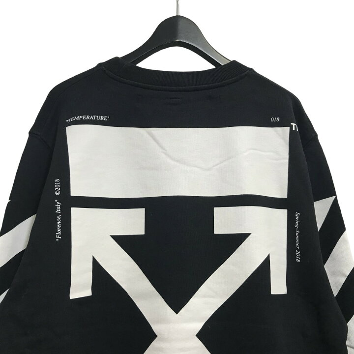 楽天市場】【中古】OFFWHITE プリントクルーネックスウェット 