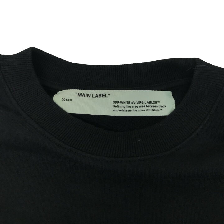 楽天市場】【中古】OFFWHITE プリントクルーネックスウェット 