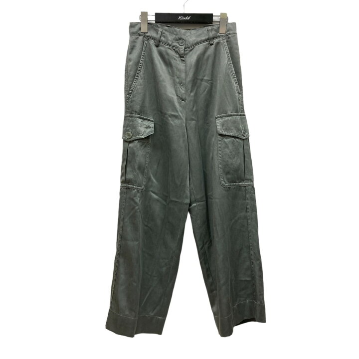 楽天市場】【中古】DRIES VAN NOTEN サテンカーゴパンツ グレー サイズ 