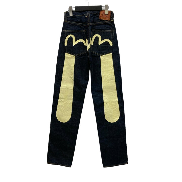 楽天市場】【中古】EVISU 大黒プリントデニムパンツ インディゴ サイズ 