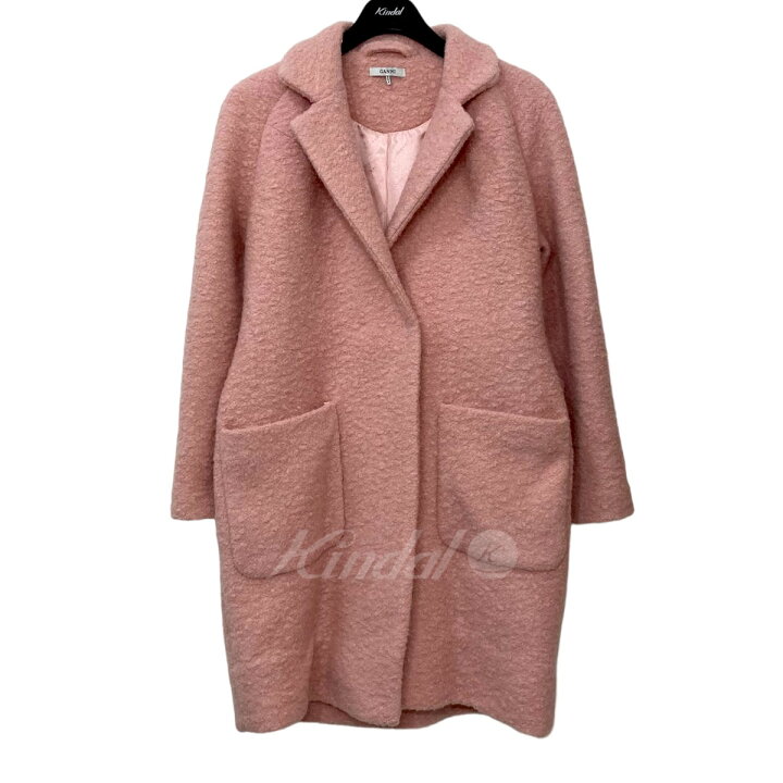 楽天市場】【中古】GANNI ダブルブレスト ベルト付 ウール混ブークレ 