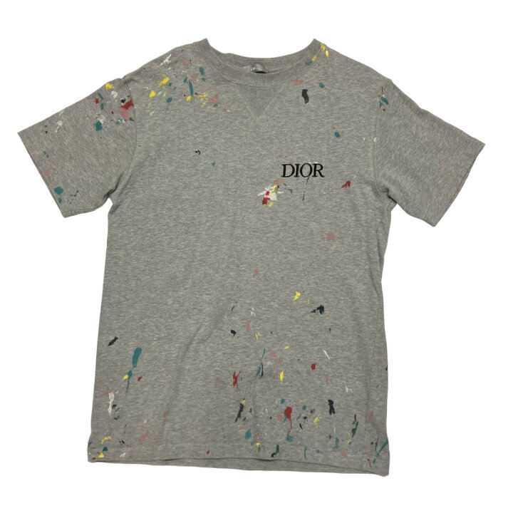 楽天市場】【中古】DIOR ペイント加工 Tシャツ 183J686A0554 グレー 
