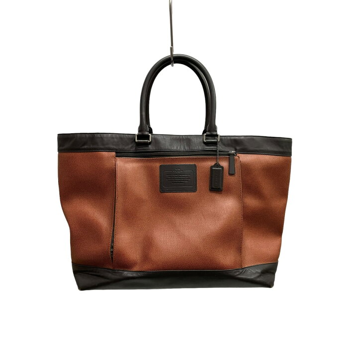 楽天市場】【中古】COACH 無地 トートバッグ F71433 ブラウン 【060924  