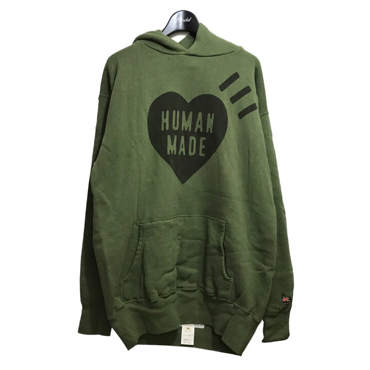 楽天市場】【中古】HUMAN MADE フロントロゴパーカー グリーン サイズ 