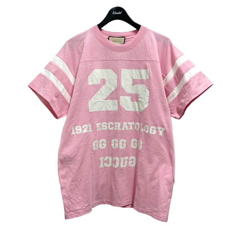 楽天市場】【中古】GUCCI プリント半袖Tシャツ 660744 ピンク サイズ 
