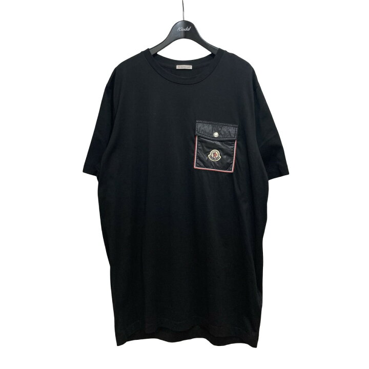楽天市場】【中古】MONCLER 胸ポケットTシャツ ブラック サイズ：L 