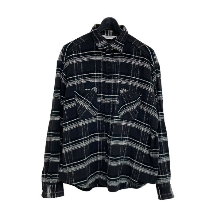 楽天市場】【中古】UNUSED チェックネルシャツ US1482 ブラック サイズ 