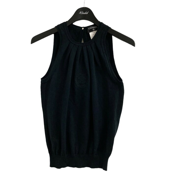 楽天市場】【中古】CHANELコットンカシミヤニットノースリーブ  