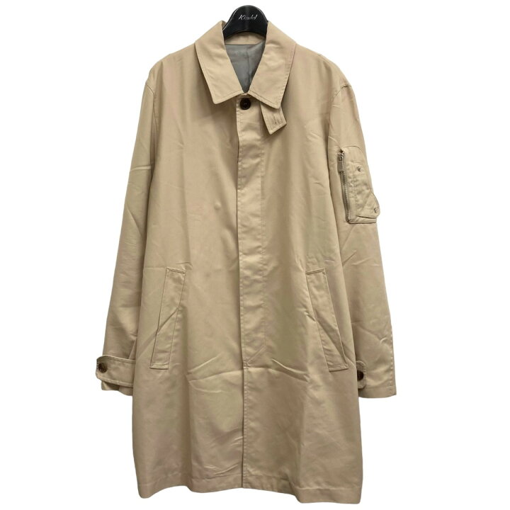楽天市場】【中古】DIOR サドルポケットステンカラーコート ベージュ 