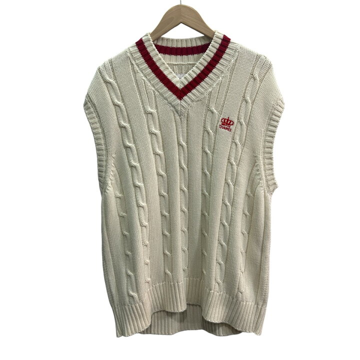 楽天市場】【中古】THAMES MMXX． V-neck cotton cable knit Vネック 