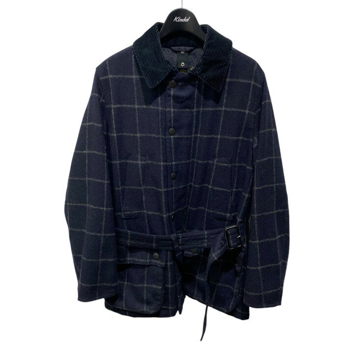 楽天市場】【中古】Barbour×BEAMS 裏地ペイズリー柄 チェックウール 