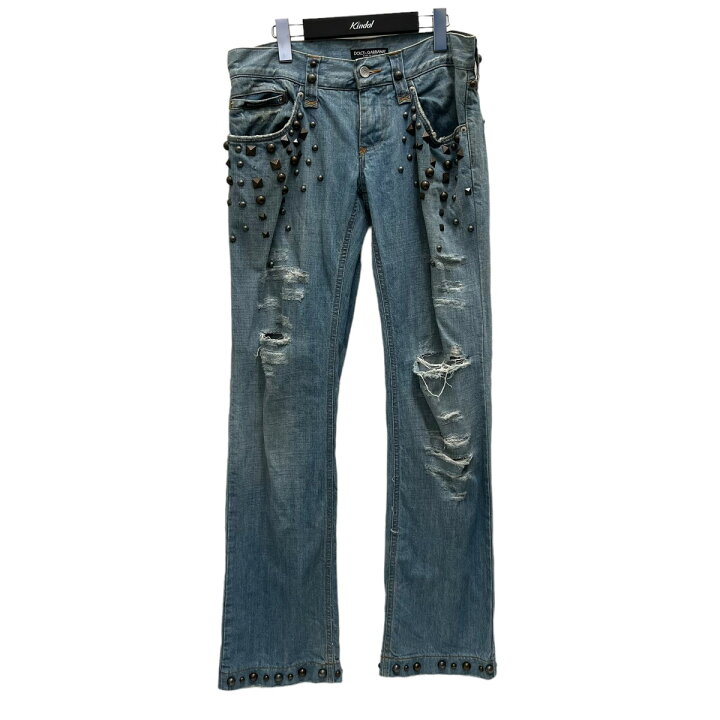楽天市場】【中古】DOLCE ＆ GABBANA スタッズデニムパンツ インディゴ  