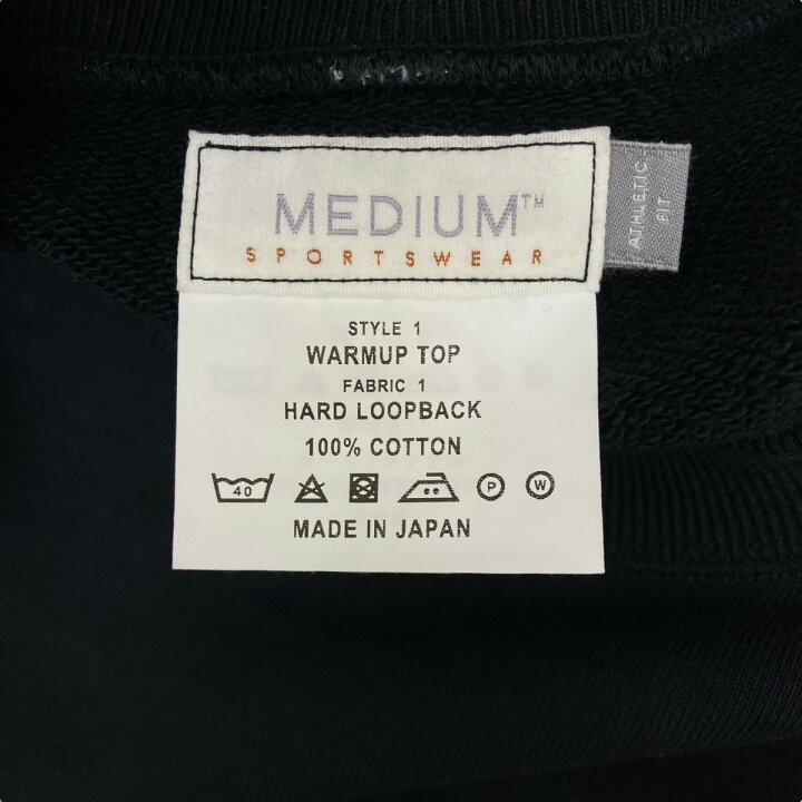 楽天市場】【中古】MEDIUM SPORTSWEARスウェット ブラック サイズ 