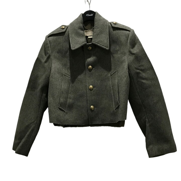 楽天市場】【中古】GUCCI ウールジャケット 720440 カーキ サイズ：44  