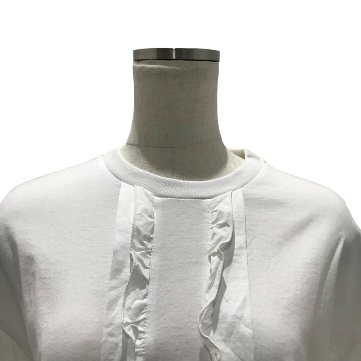 楽天市場】【中古】PRADA フロントフリルTシャツ 35899 ホワイト 