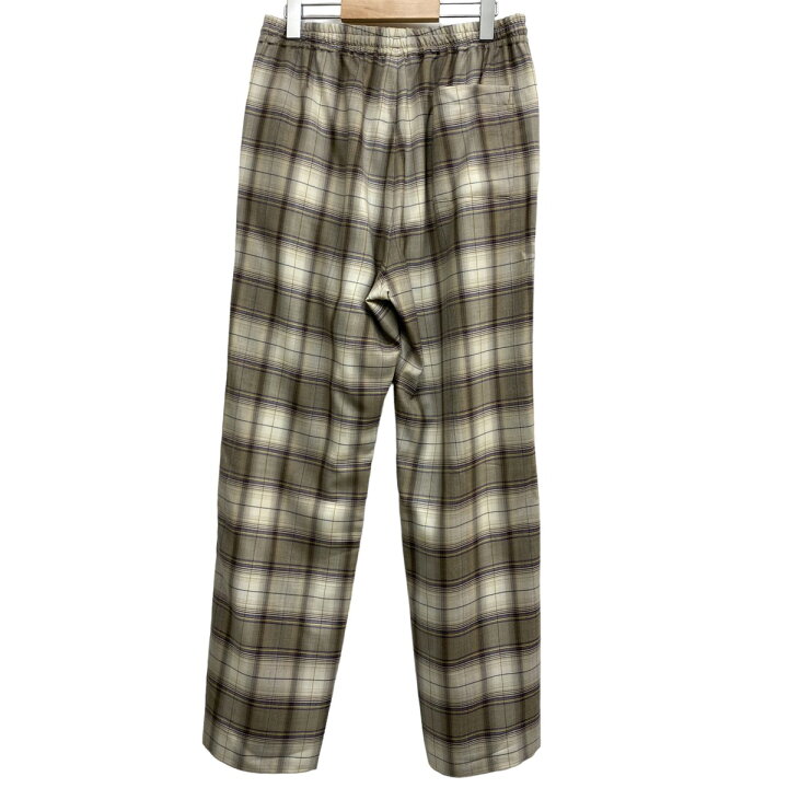 楽天市場】【中古】AURALEE 23AW Super Light Wool Check Easy Slacks 