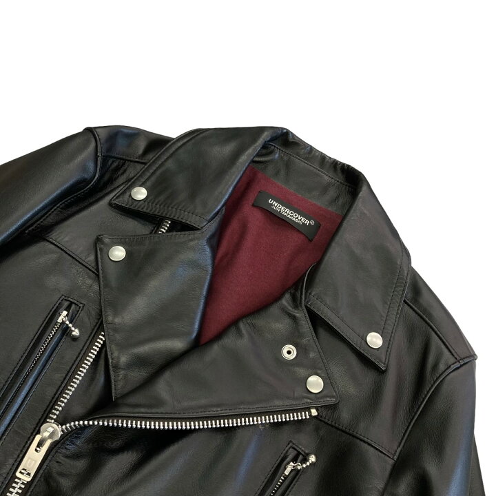 楽天市場】【中古】UNDERCOVER 21SS レザーダブルライダースジャケット 