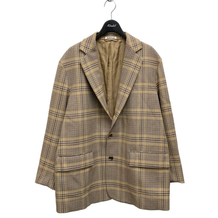 楽天市場】【中古】AURALEE WOOL SERGE CHECK JACKET チェック 
