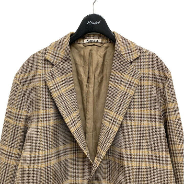 楽天市場】【中古】AURALEE WOOL SERGE CHECK JACKET チェック 