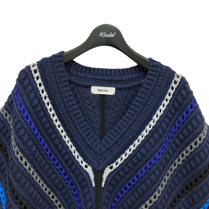 楽天市場】【中古】ZUCCA マルチストライプニットベスト ZU41KE146 