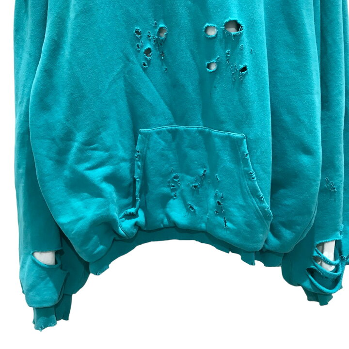 楽天市場】【中古】BALENCIAGA Caps Destroyed Hoodie デストロイプル 