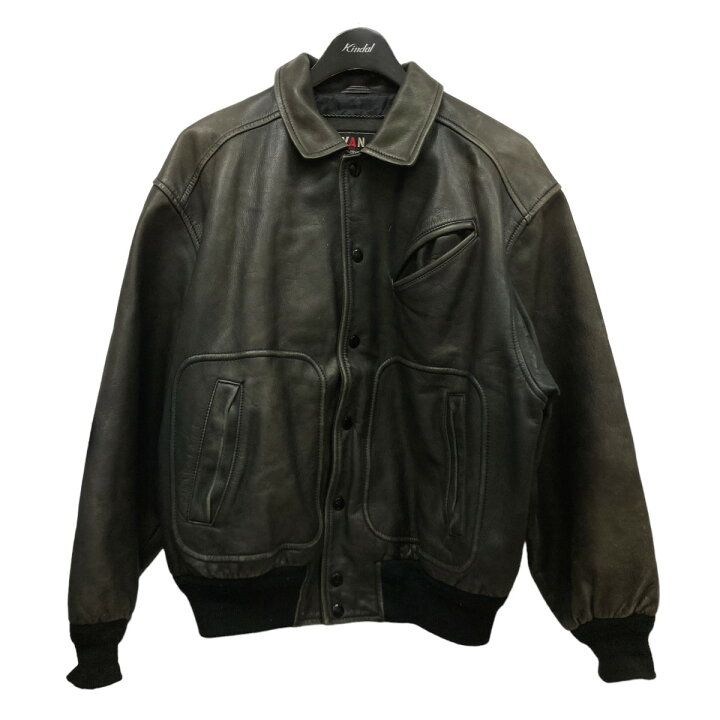 楽天市場】【中古】VAN JAC レザージャケット ブラウン サイズ：L 