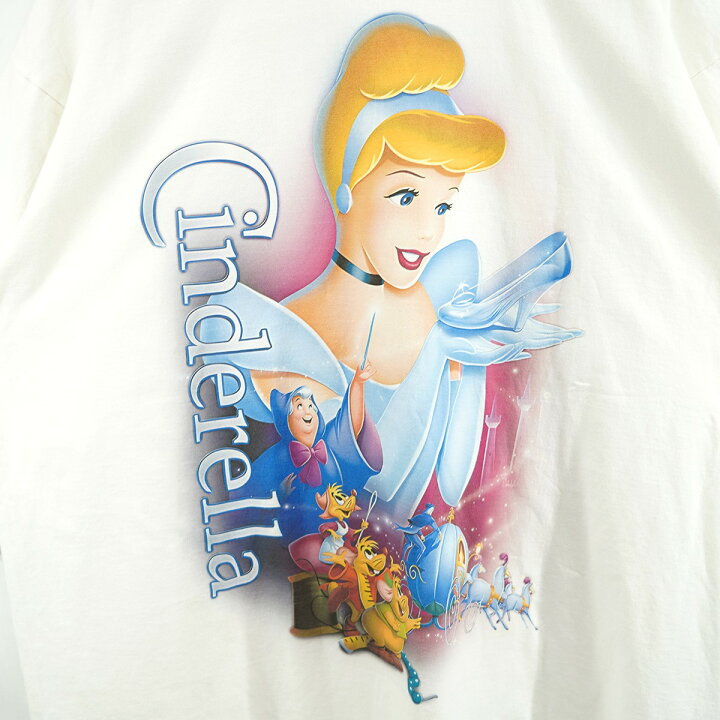新品未使用 90s Disney フォト 実写 Tシャツ シンデレラ城 XL