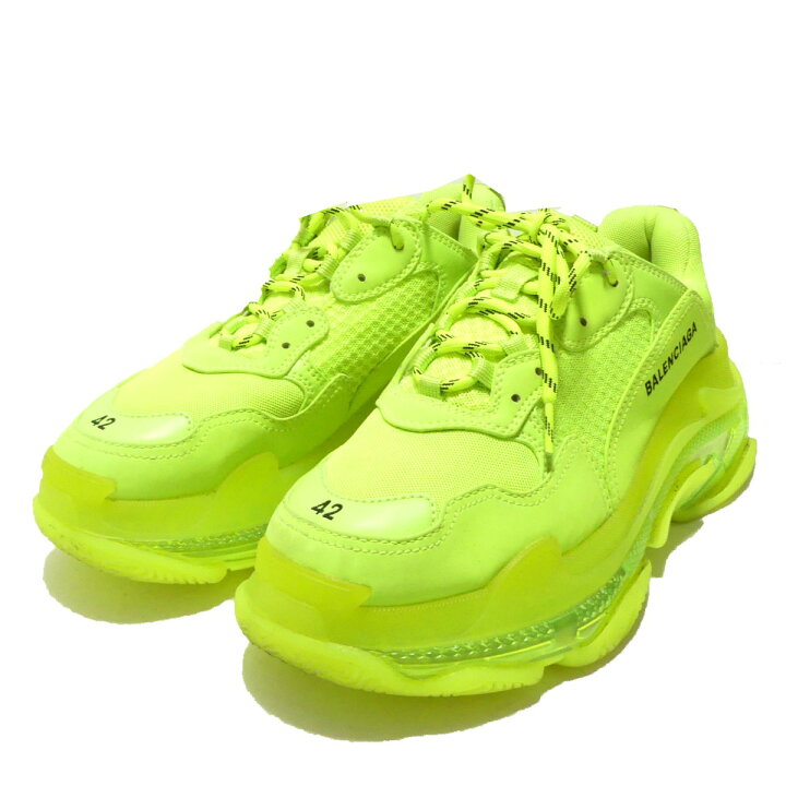 楽天市場】【中古】BALENCIAGA トリプルS フェイクレザー×メッシュ 