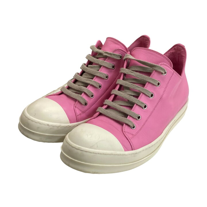 楽天市場】【中古】RICK OWENS Ramones Low レザースニーカー ピンク 