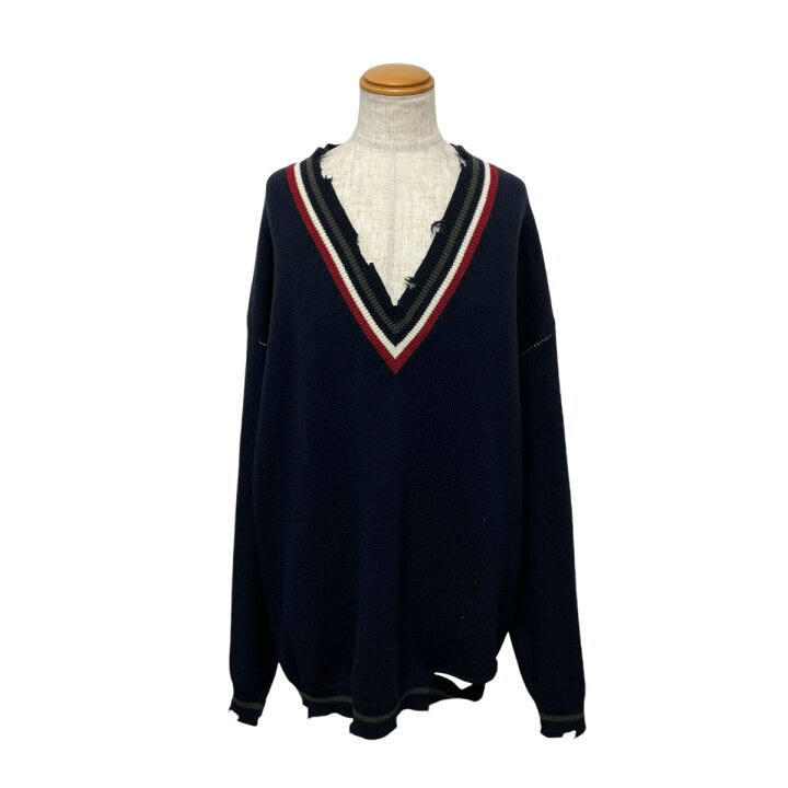 楽天市場】【中古】AMBUSH DANGLED RIB KNIT V NECK Vネックニット 