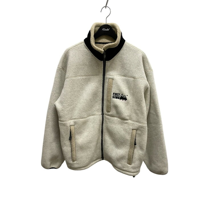 楽天市場】【中古】FIRST DOWN フリースジャケット アイボリー サイズ 