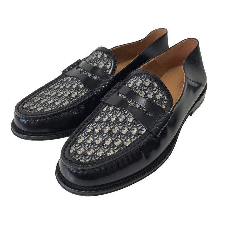 楽天市場】【中古】DIOR オブリークローファー ブラック サイズ：43 