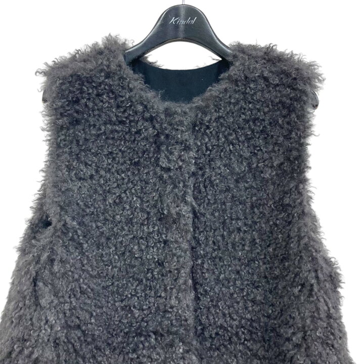 楽天市場】【中古】LOHENカーリーファー2WAYショートジレ グレー 