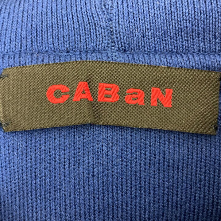 楽天市場】【中古】CABaN コットンカシミヤパーカー ブルー サイズ：L  